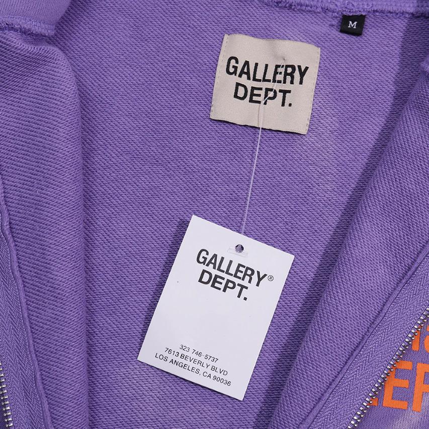 Gallery Dept. Zip-up Sweatshirt With Hood - EUR FASHION