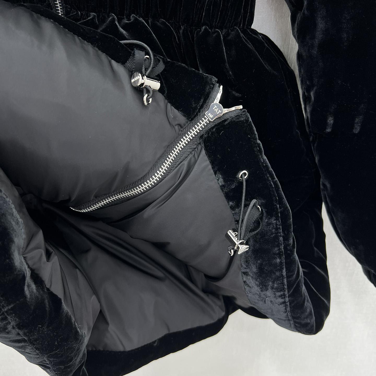 Prada Velvet Down Jacket - EUR FASHION