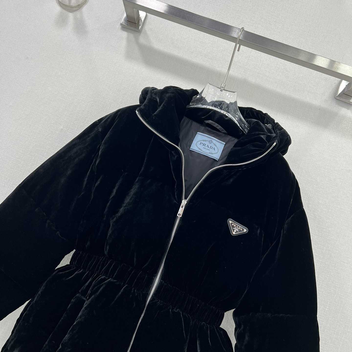 Prada Velvet Down Jacket - EUR FASHION