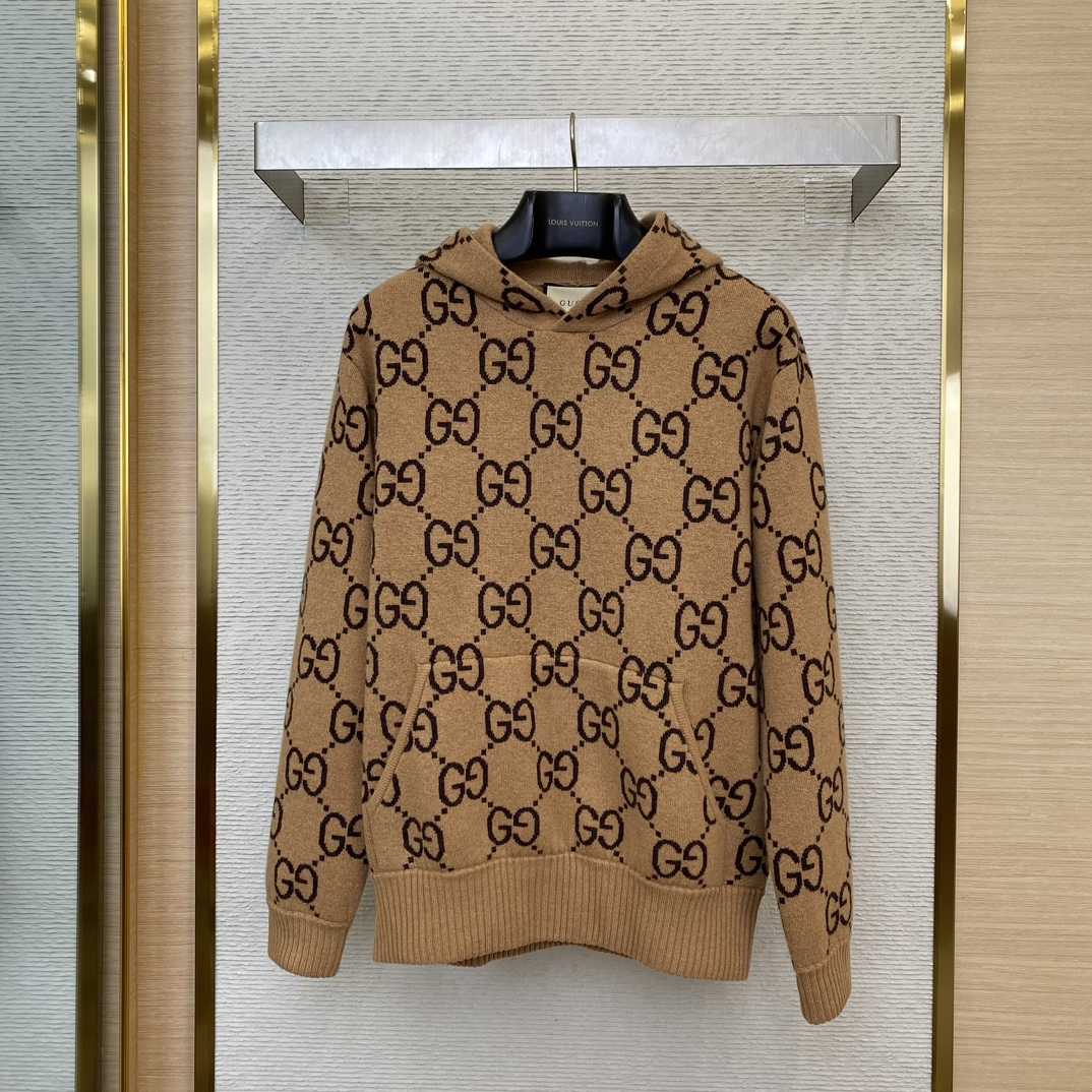 Gucci GG Wool Hooded Sweatshirt - EUR FASHION