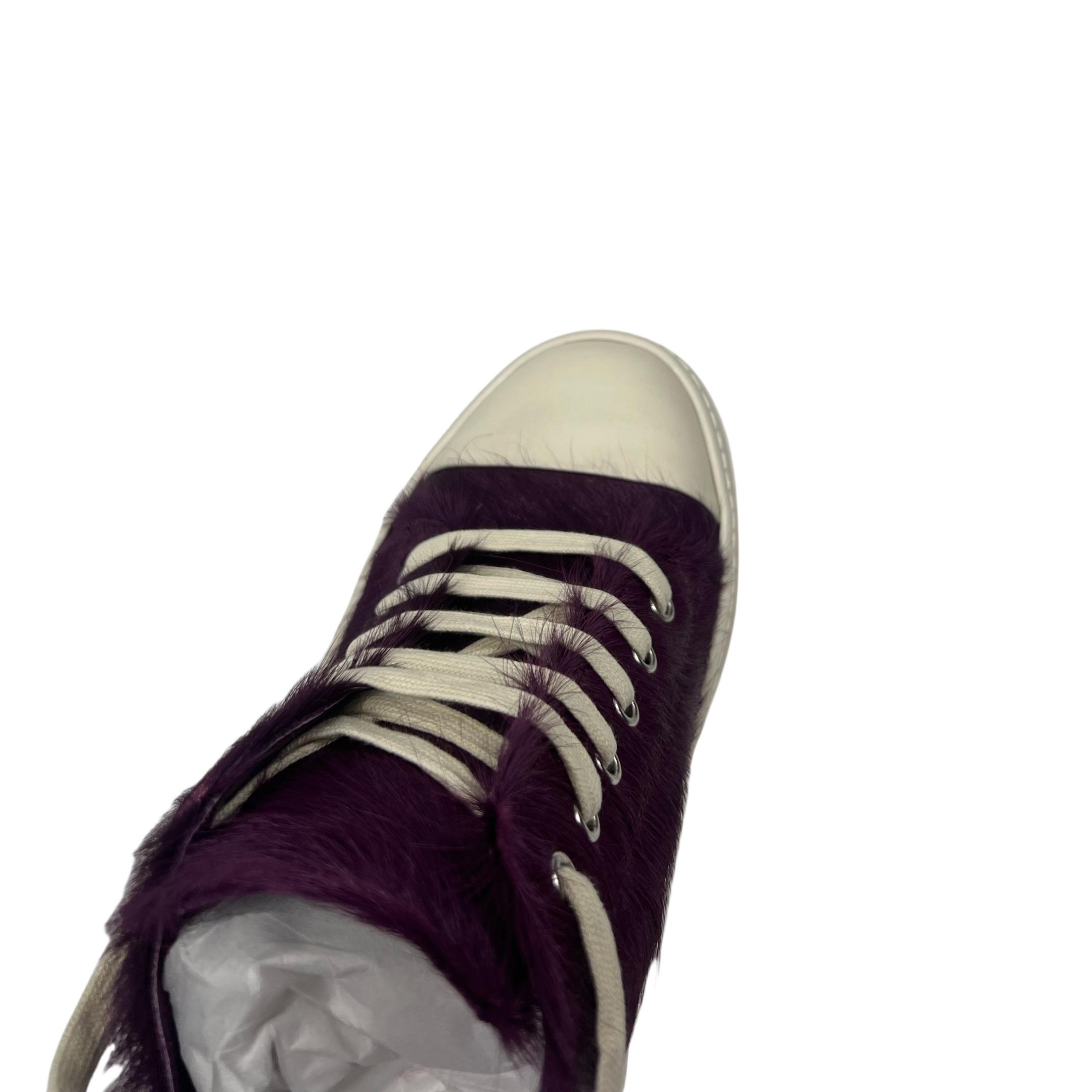 Rick Owens Luxor Low 'Amethyst Pony' Sneakers - EUR FASHION