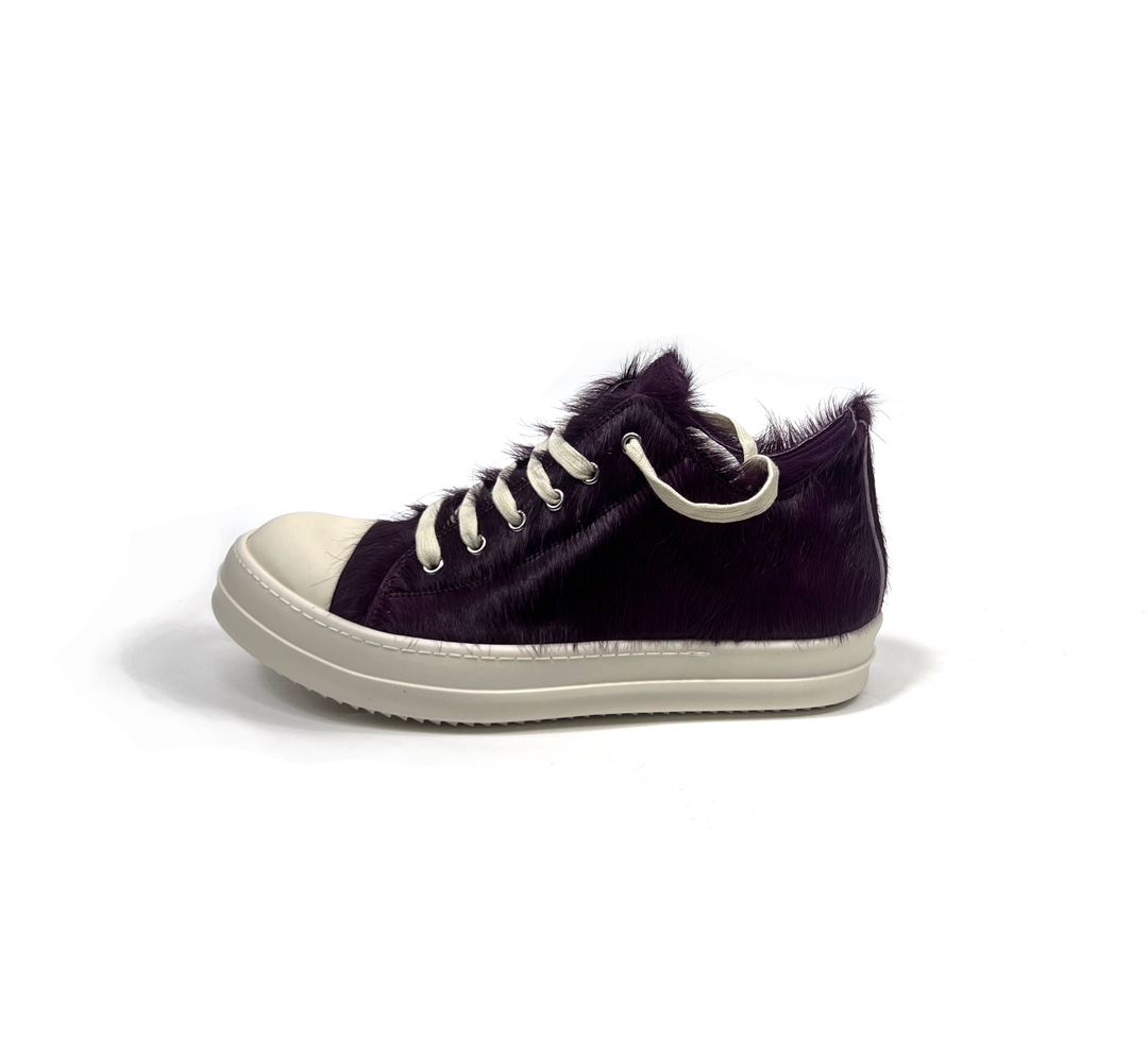 Rick Owens Luxor Low 'Amethyst Pony' Sneakers - EUR FASHION