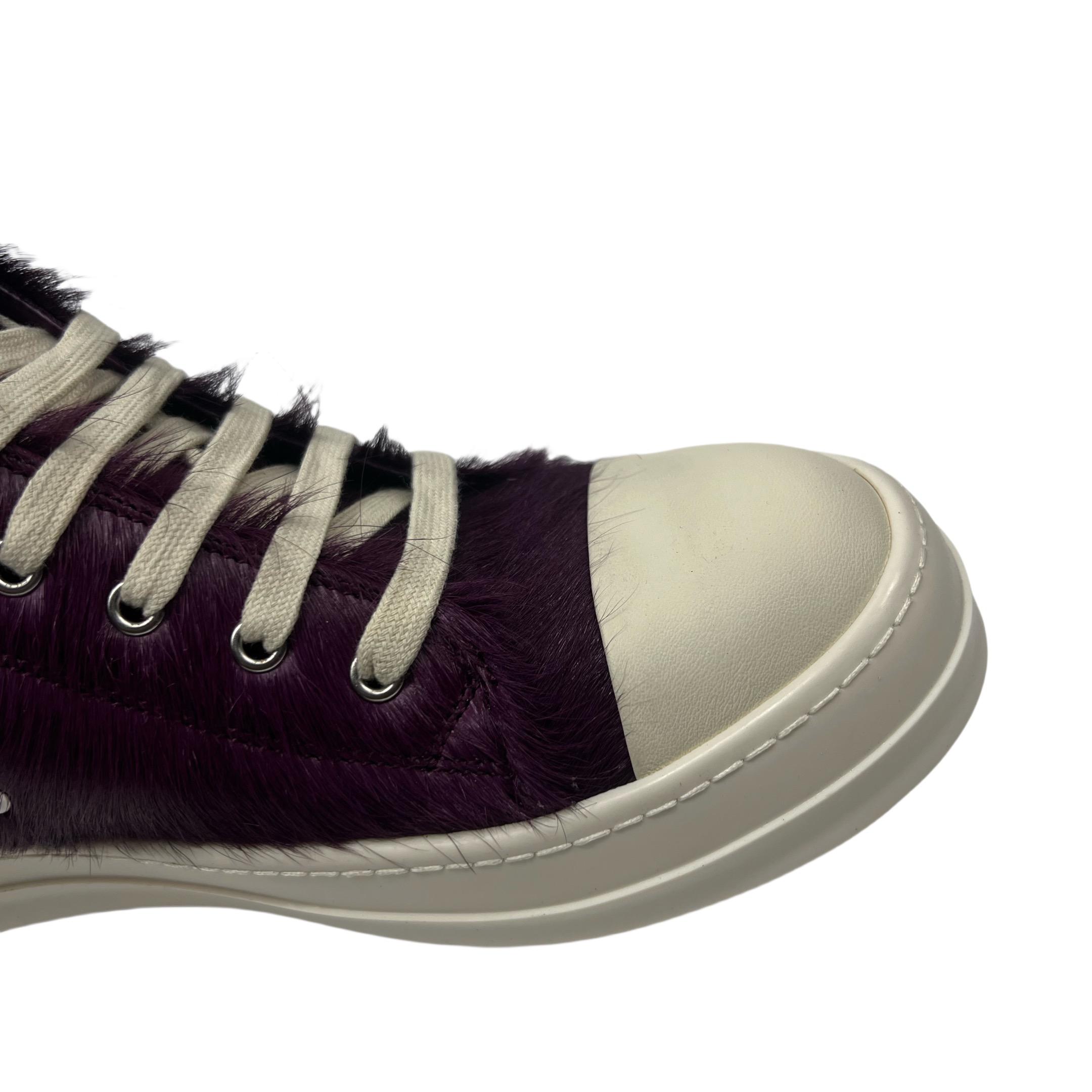 Rick Owens Luxor Low 'Amethyst Pony' Sneakers - EUR FASHION