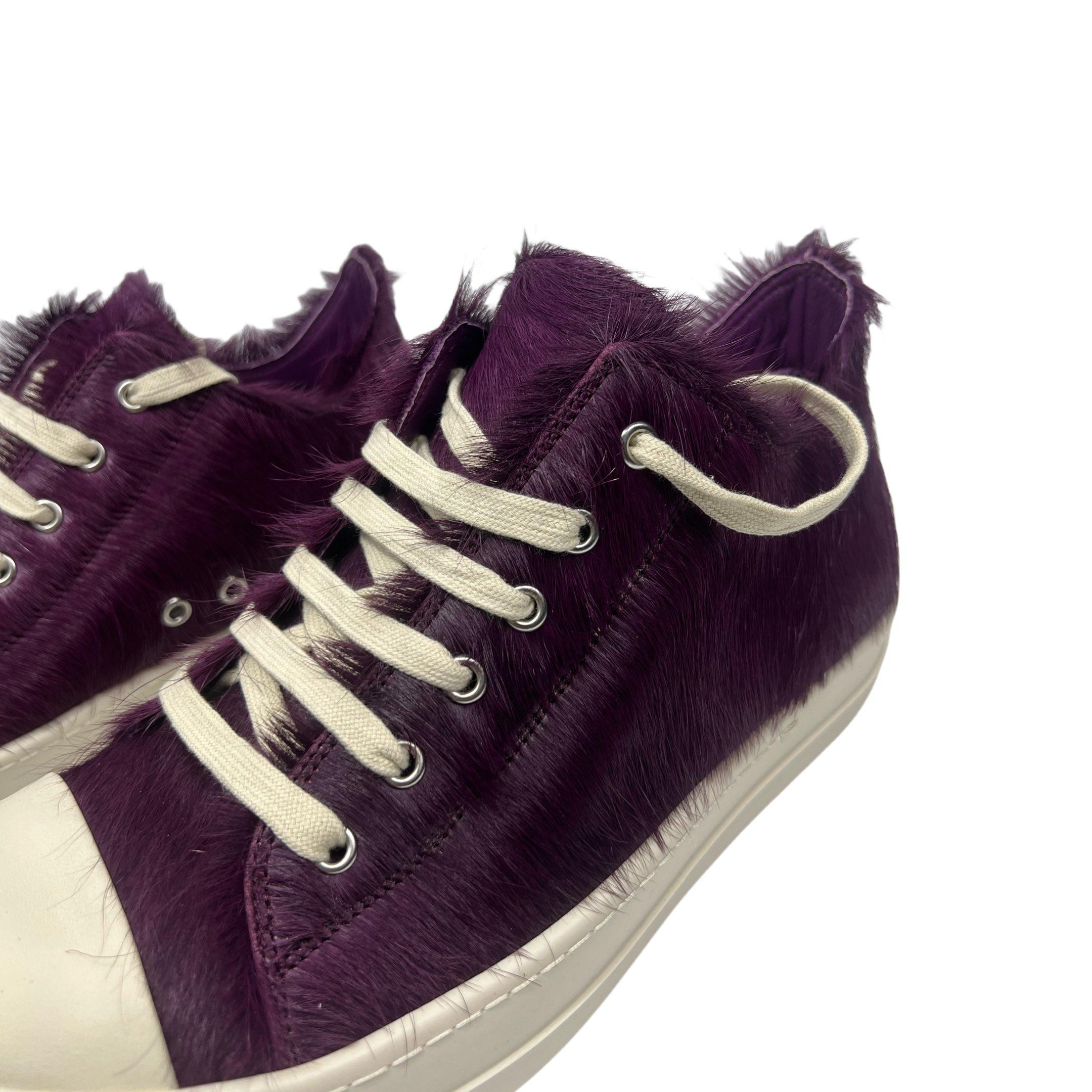 Rick Owens Luxor Low 'Amethyst Pony' Sneakers - EUR FASHION