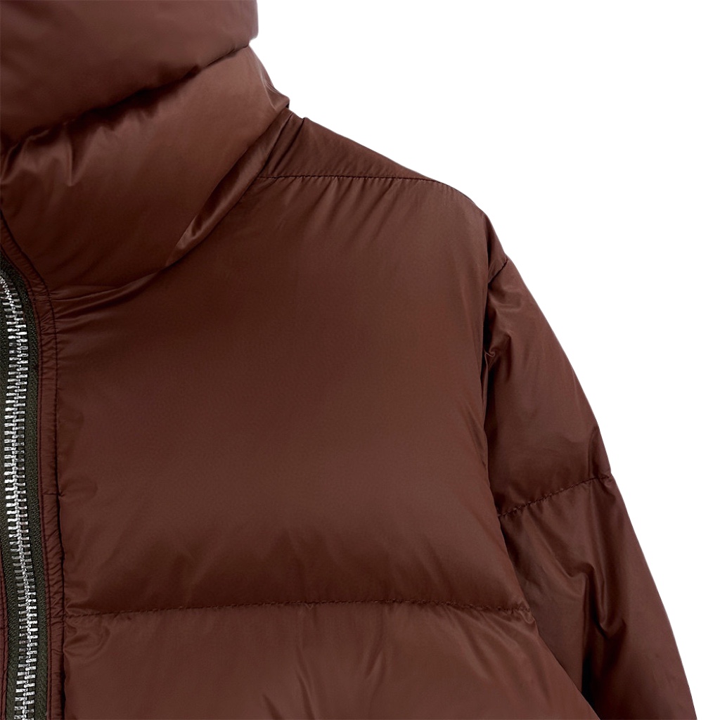 Rick Owens Brown Porterville Turtle Down Jacket - EUR FASHION