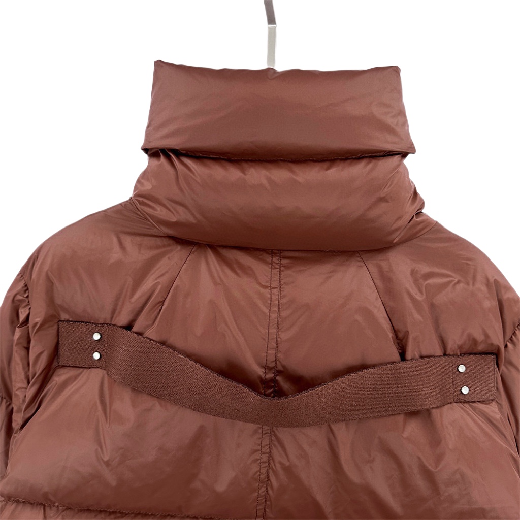 Rick Owens Brown Porterville Turtle Down Jacket - EUR FASHION