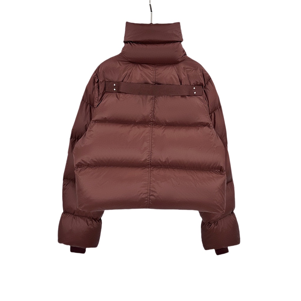 Rick Owens Brown Porterville Turtle Down Jacket - EUR FASHION