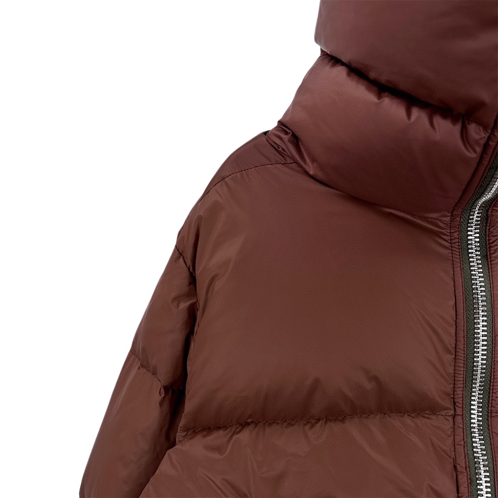 Rick Owens Brown Porterville Turtle Down Jacket - EUR FASHION