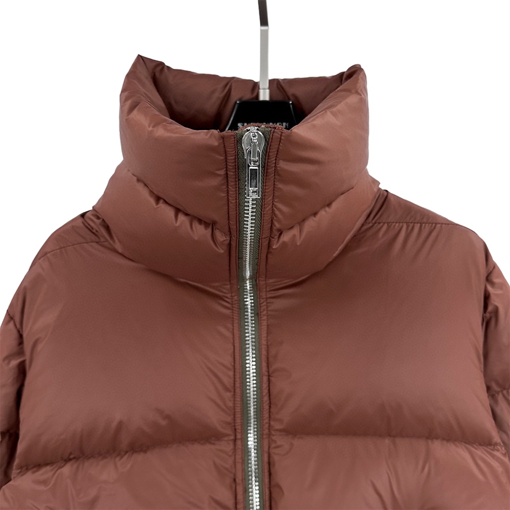 Rick Owens Brown Porterville Turtle Down Jacket - EUR FASHION