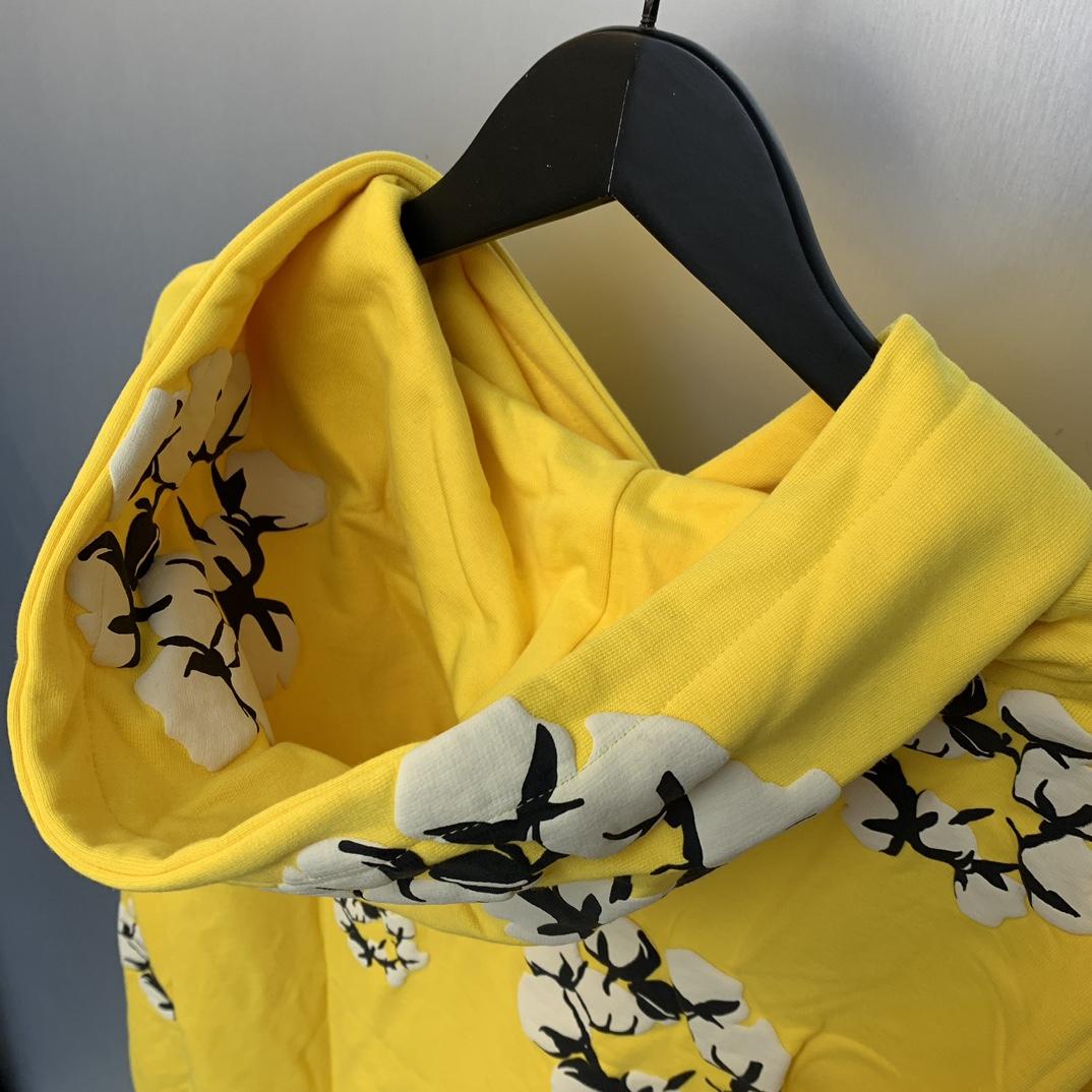 Denim Tears Cactus Tears Wreath Hoodie Yellow - EUR FASHION