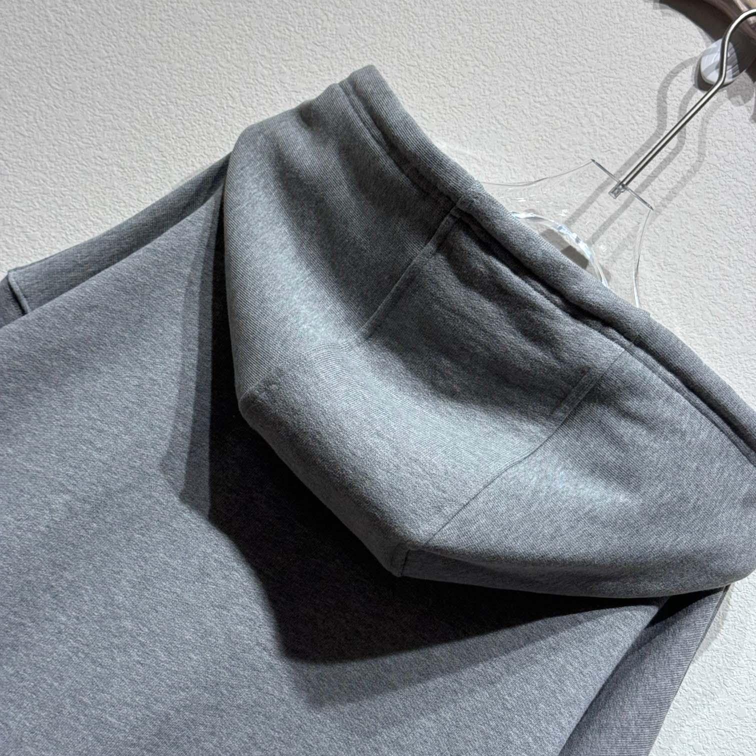 Loewe Relaxed fit Hoodie In Cotton Grey - EUR FASHION