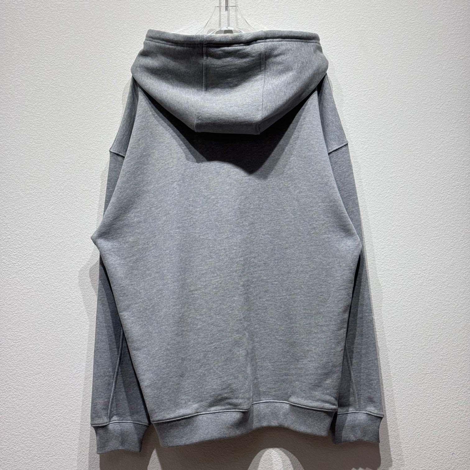 Loewe Relaxed fit Hoodie In Cotton Grey - EUR FASHION