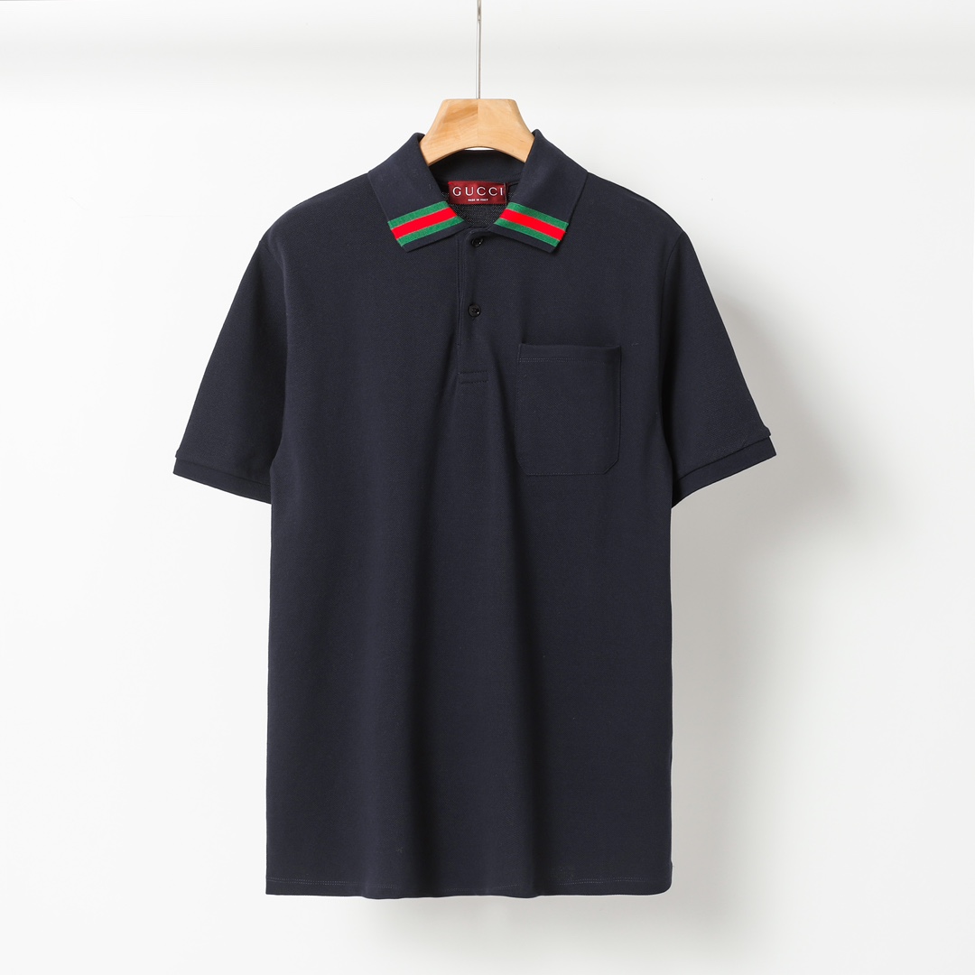 Gucci Cotton Polo Shirt With Web - EUR FASHION