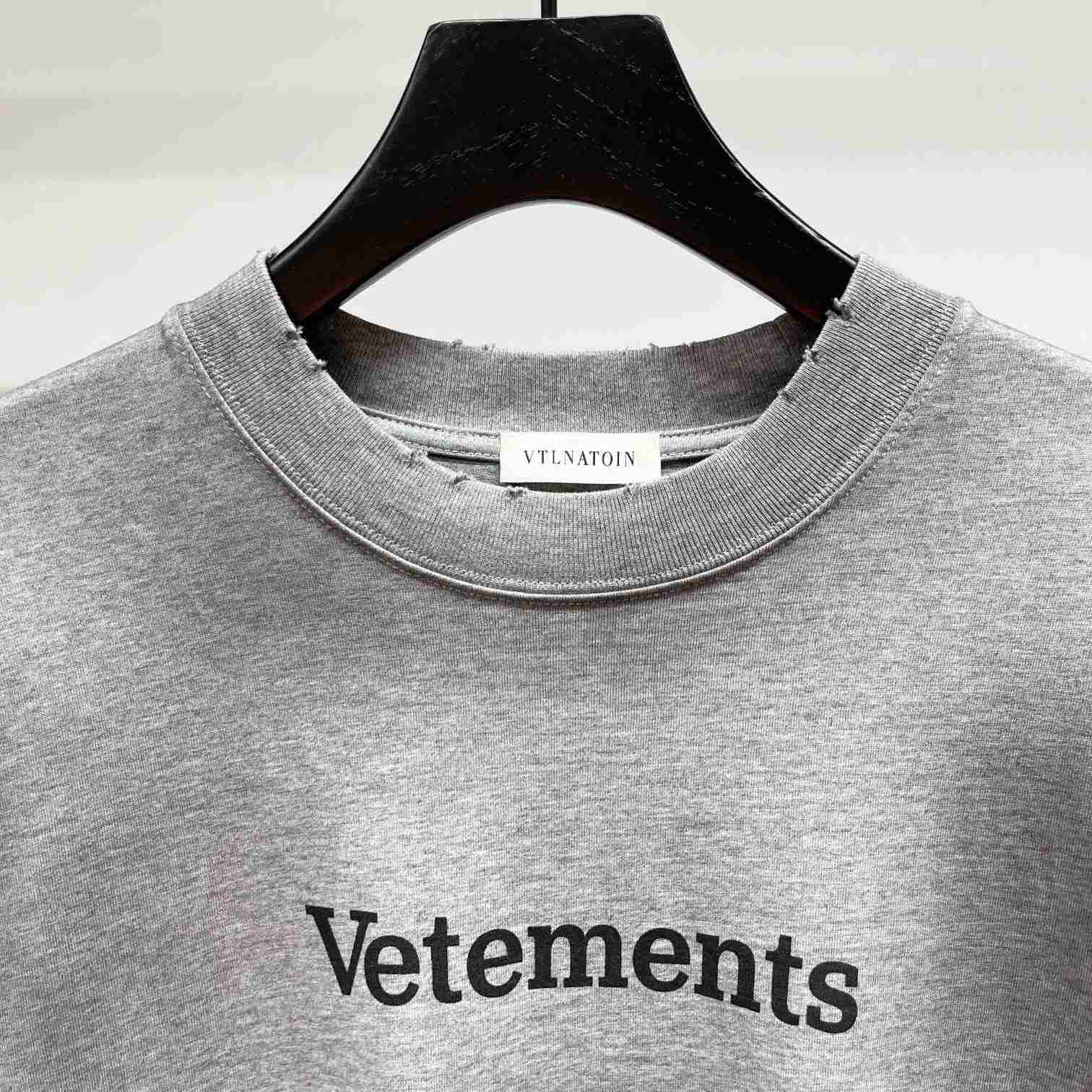 Vetements Cotton T-Shirt - EUR FASHION