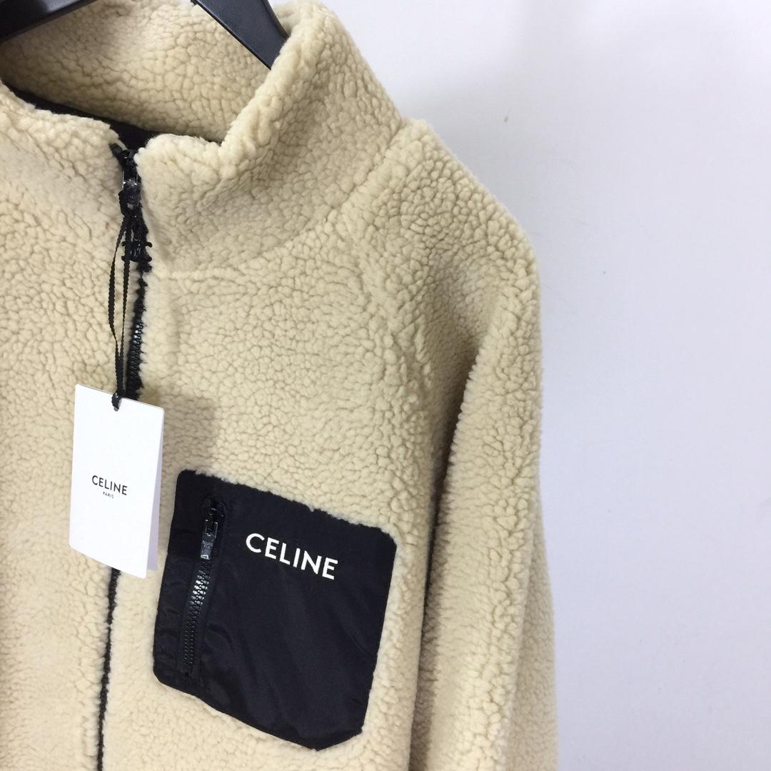 Celine Loose Jacket In Jersey Fleece - EUR FASHION