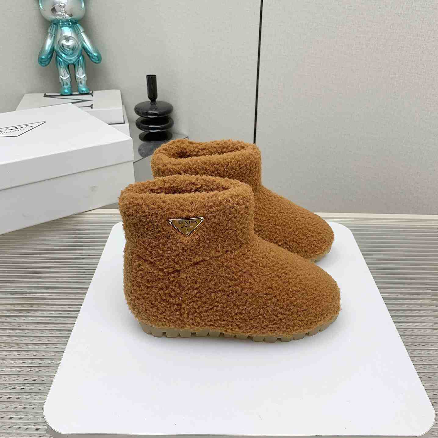 Prada Shearling Booties - EUR FASHION