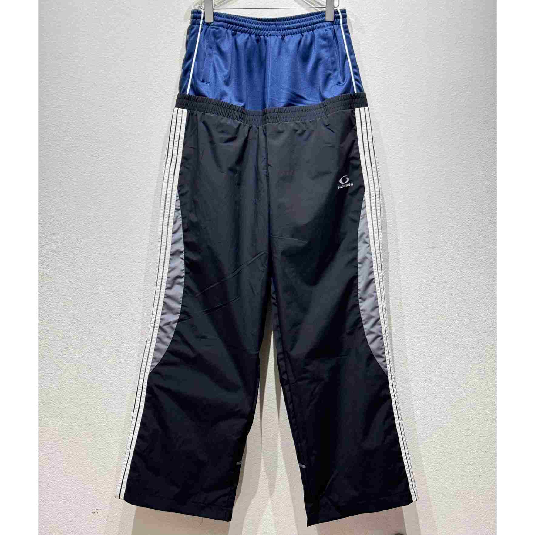 Balenciaga Cut-Up Tracksuit Pants In Black - EUR FASHION