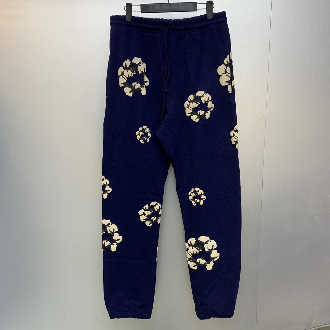 Denim Tears Cactus Tears Wreath Sweatpants Navy - EUR FASHION