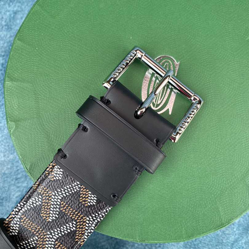 Goyard Paris Leather Mens Belt - EUR FASHION