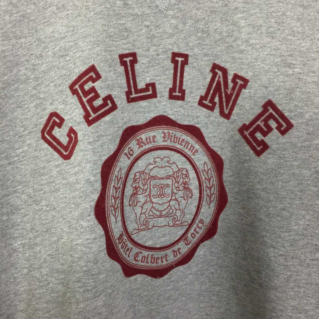 Celine Blason Loose Sweatshirt In Cotton Fleece - EUR FASHION