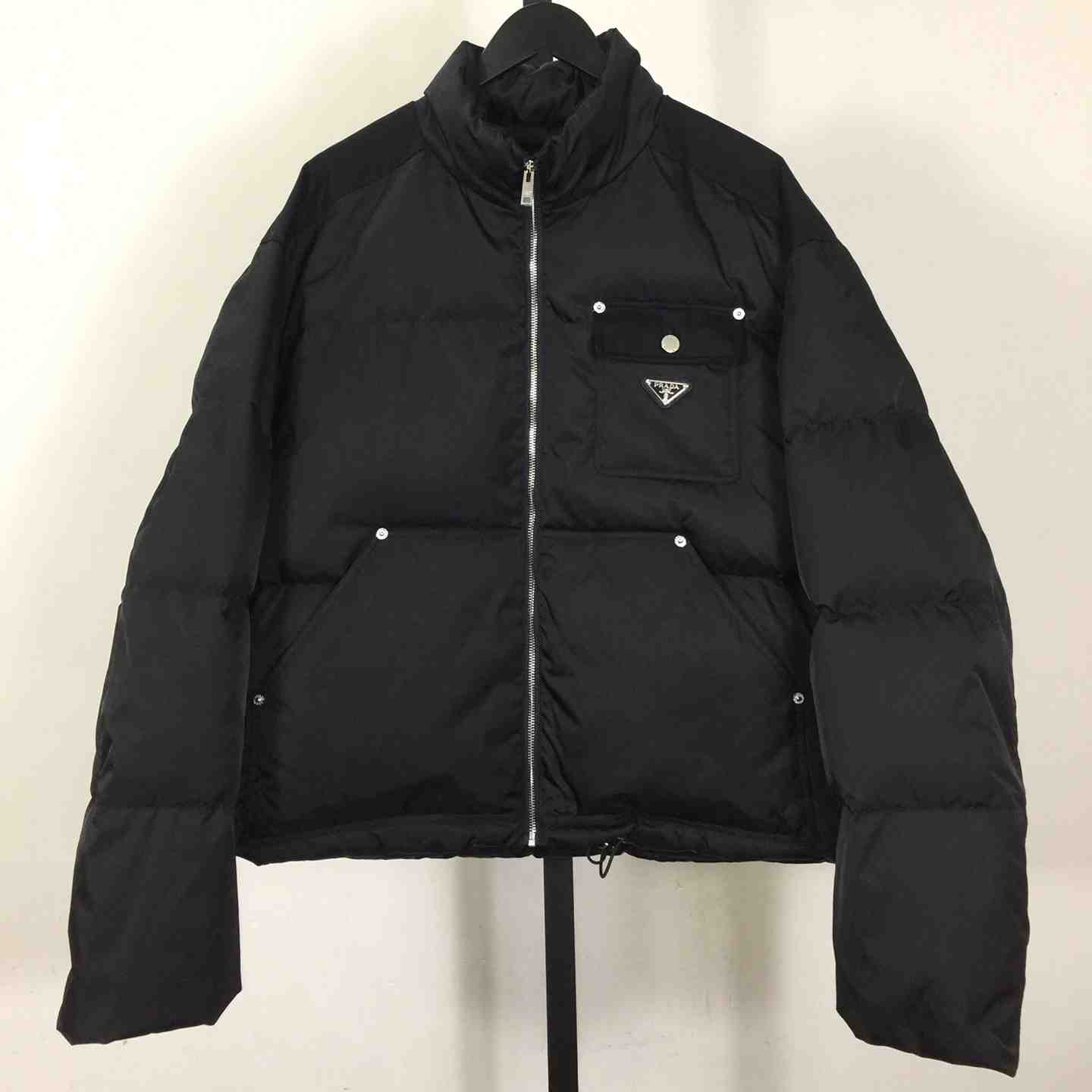 Prada Black Re-Nylon Down Jacket - EUR FASHION