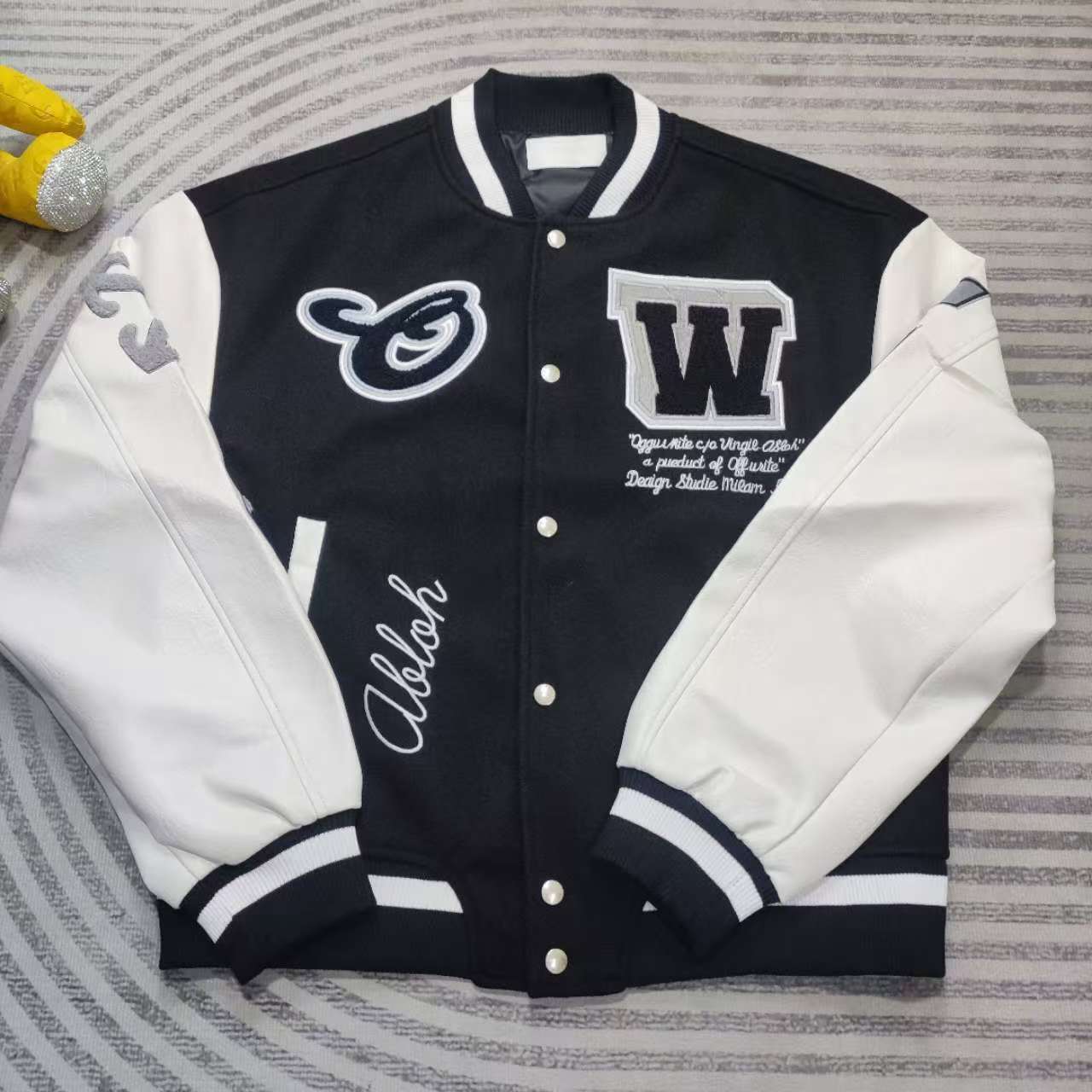 Off-White Lea Varsity Jacket  - EUR FASHION