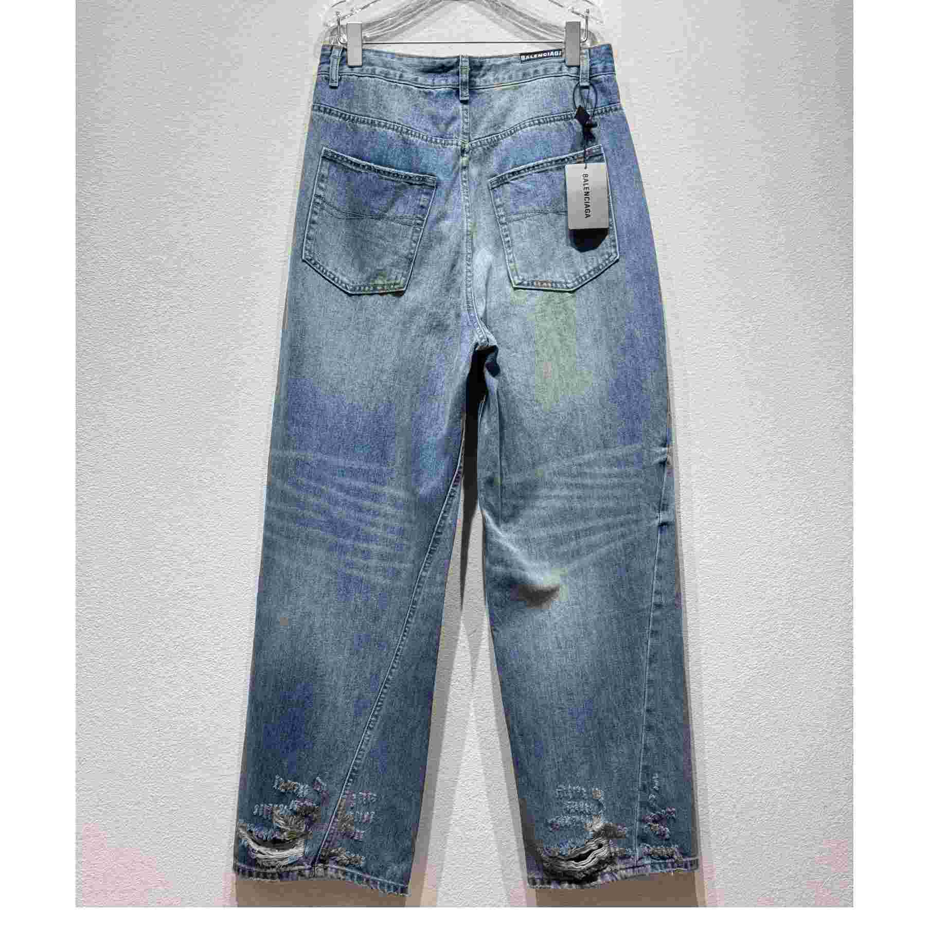 Balenciaga Twisted Wide-leg Jeans  - EUR FASHION