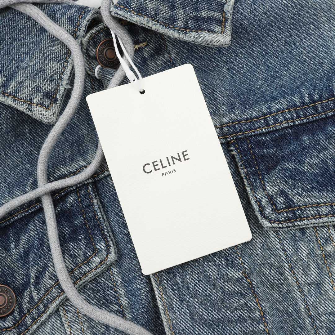 Celine Hooded Denim Jacket - EUR FASHION