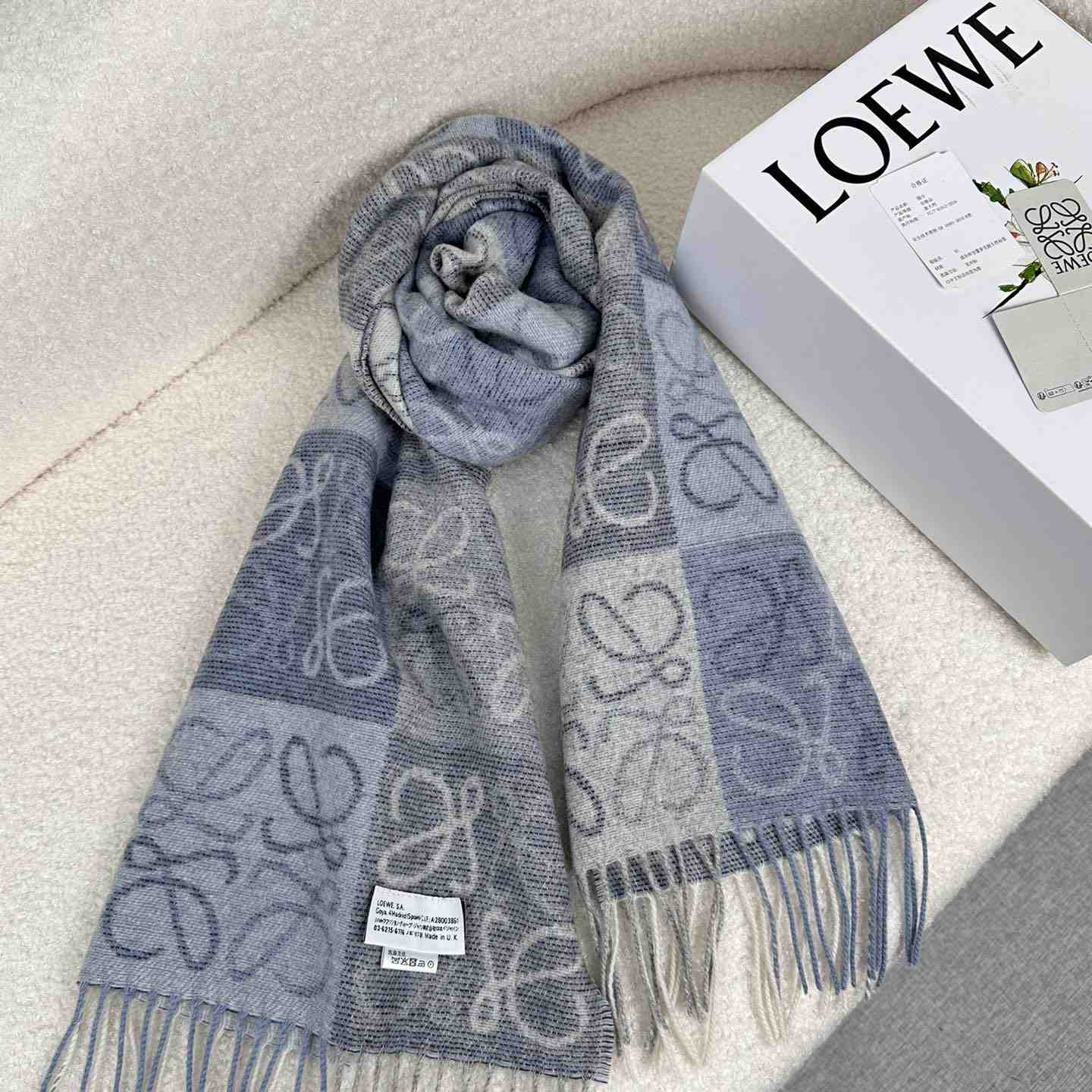 Loewe Scarf In Wool And Cashmere - EUR FASHION