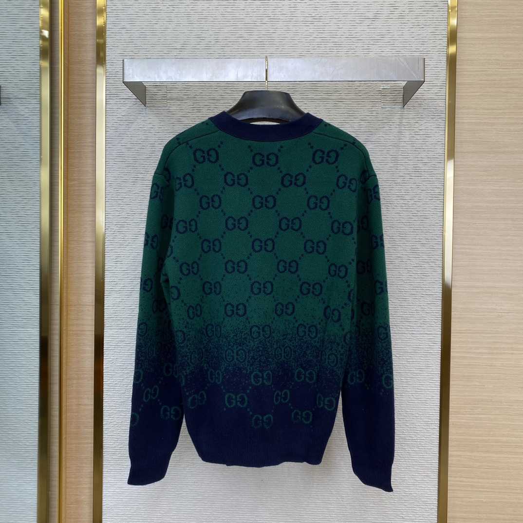 Gucci GG Degradé Wool Jacquard Cardigan  - EUR FASHION