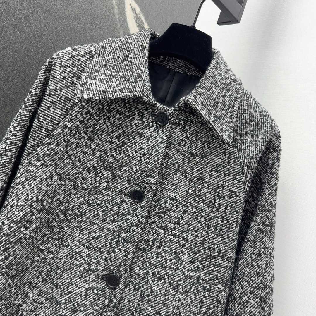 Celine Camden Mac Coat In Wool Tweed - EUR FASHION