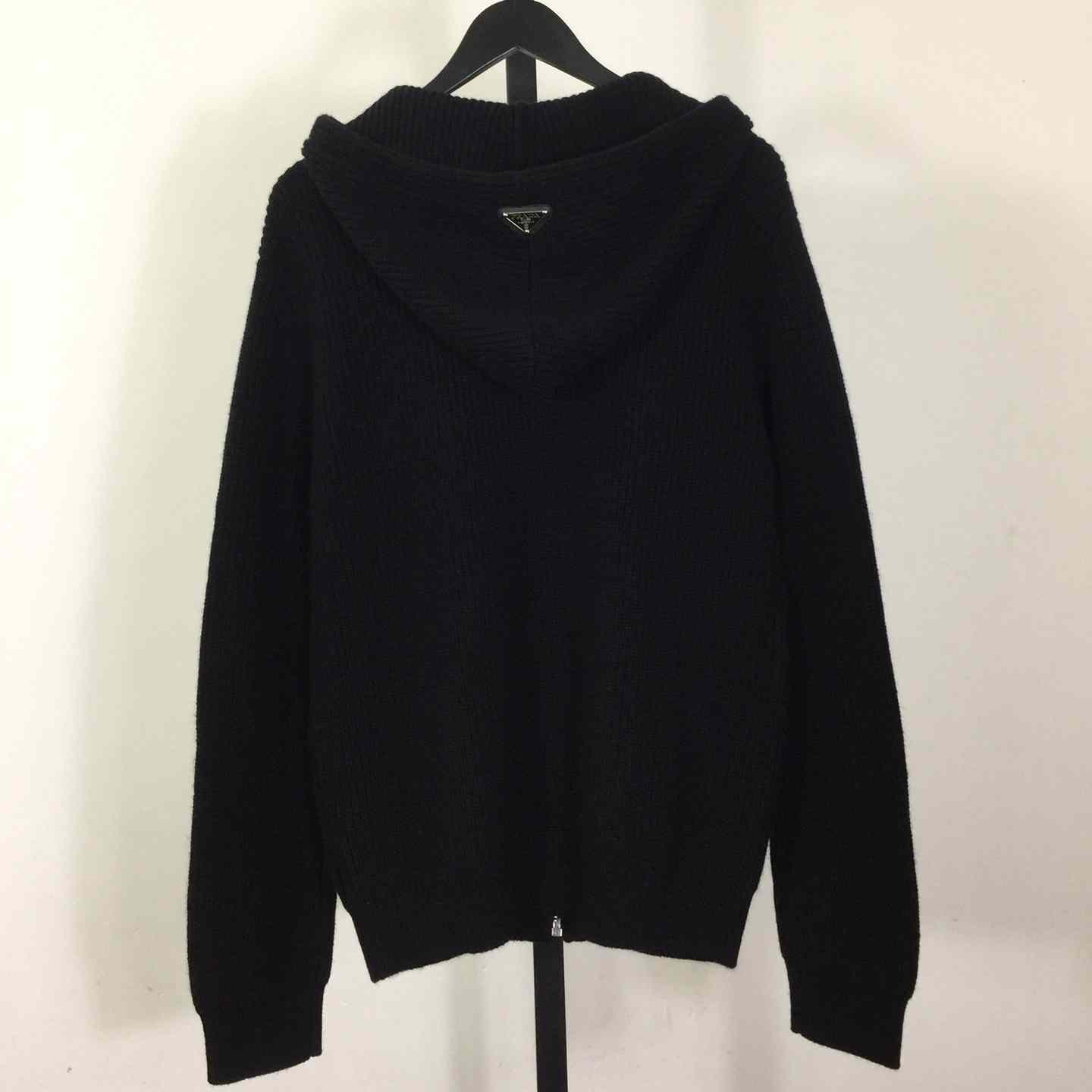 Prada Zip Up Hooded Knit Jacket - EUR FASHION