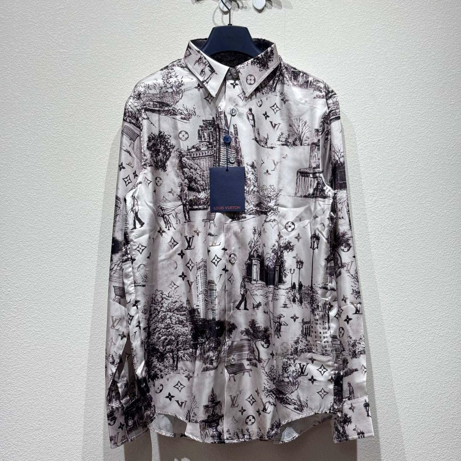 Louis Vuitton Long-Sleeved Silk Shirt   - EUR FASHION