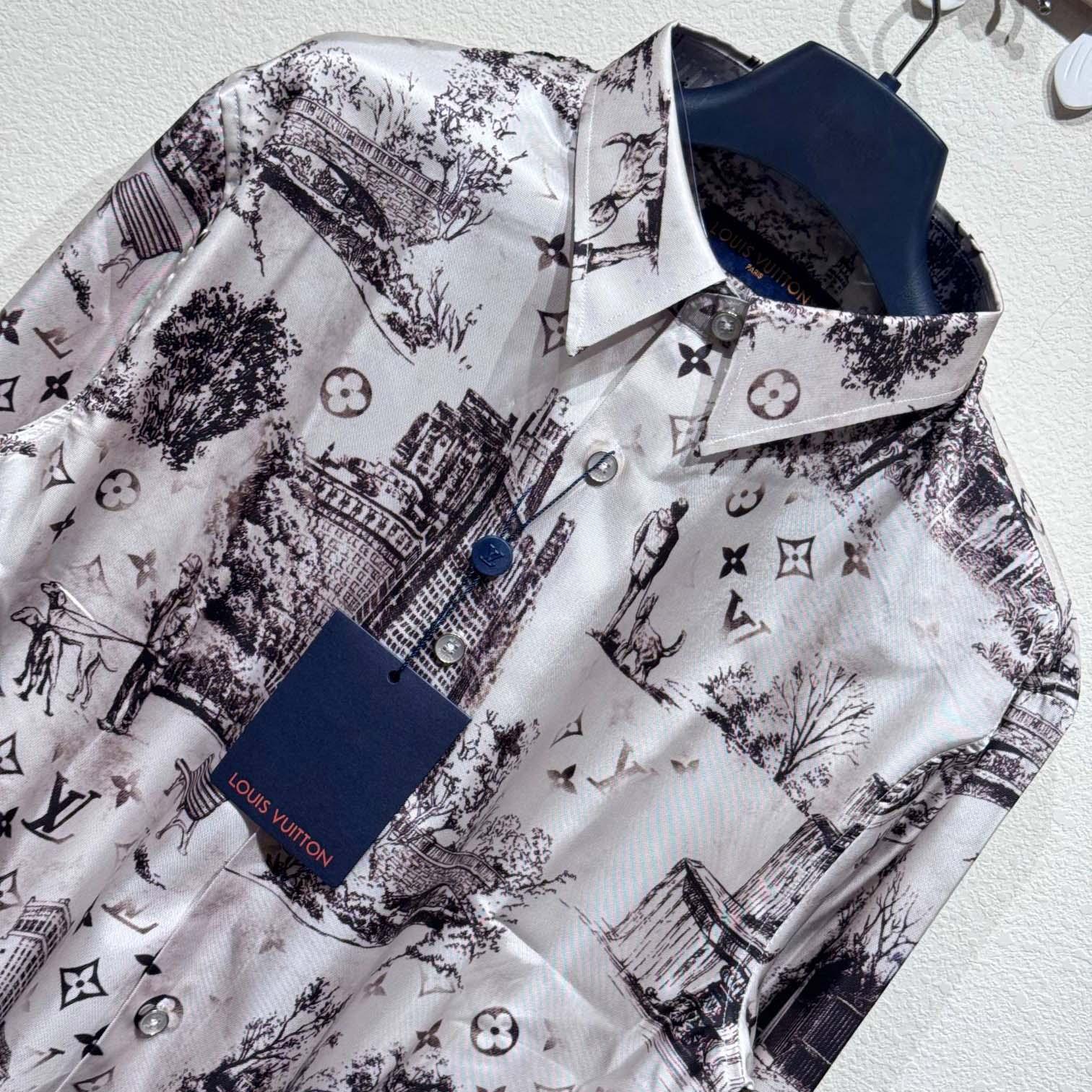 Louis Vuitton Long-Sleeved Silk Shirt   - EUR FASHION