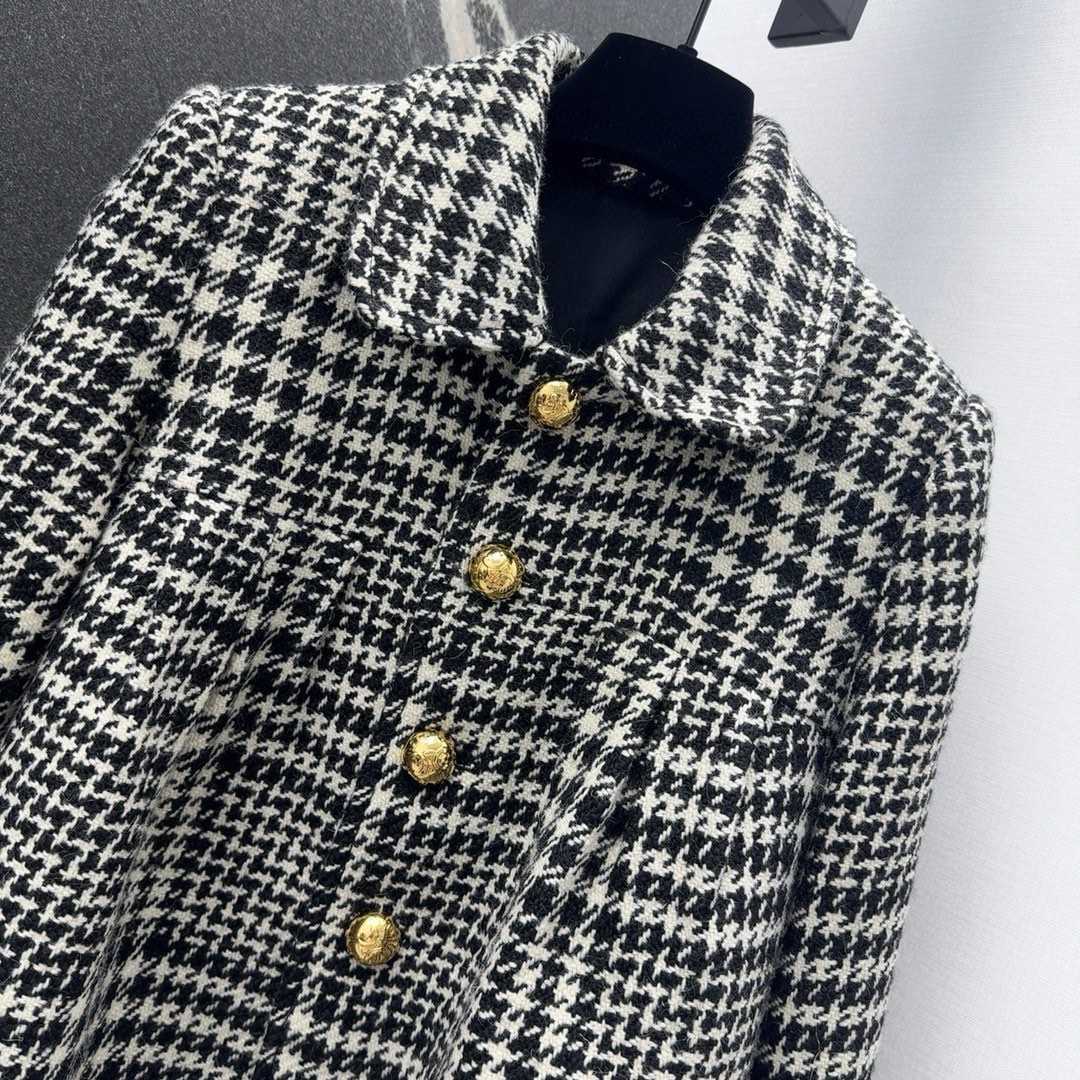 Celine Sixtine Coat In Wool Tweed - EUR FASHION