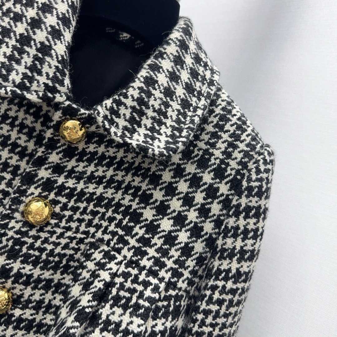 Celine Sixtine Coat In Wool Tweed - EUR FASHION