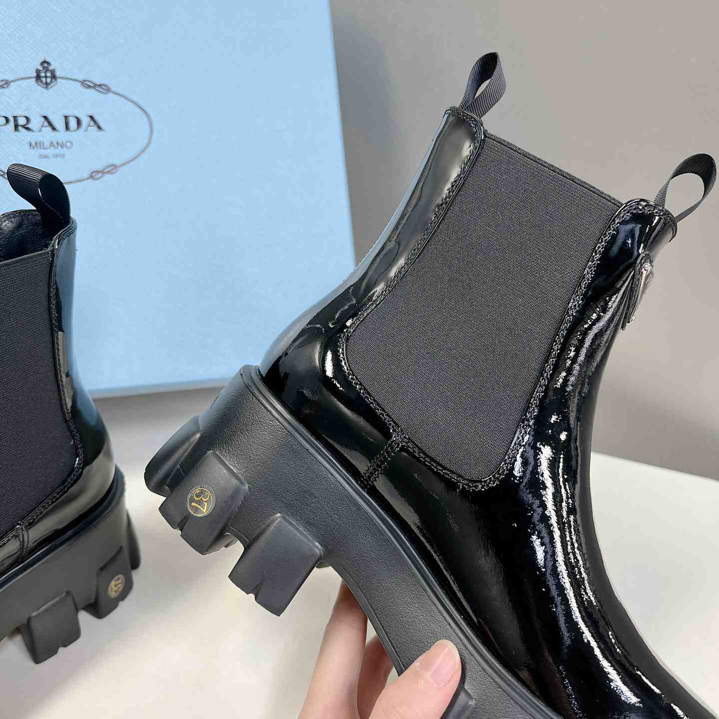 Prada Monolith Ankle Boots - EUR FASHION