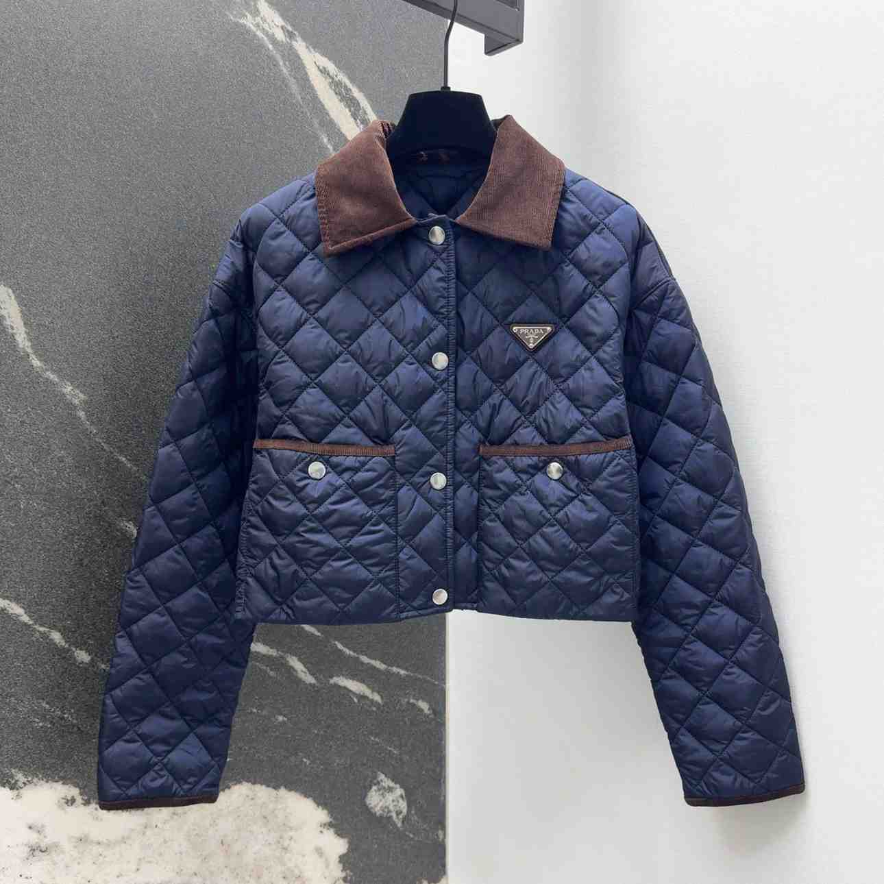 Prada Triangle-logo Quilted Jacket - EUR FASHION