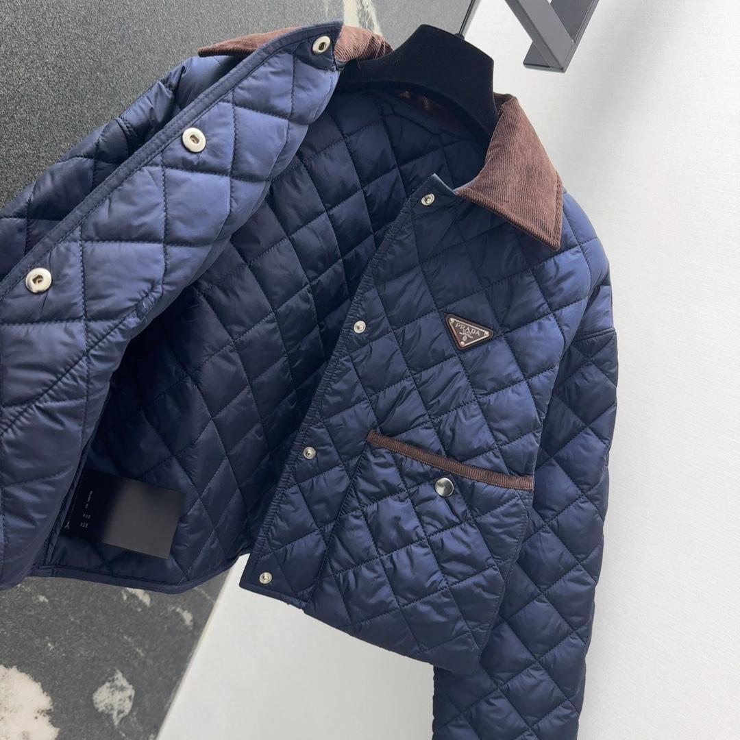 Prada Triangle-logo Quilted Jacket - EUR FASHION