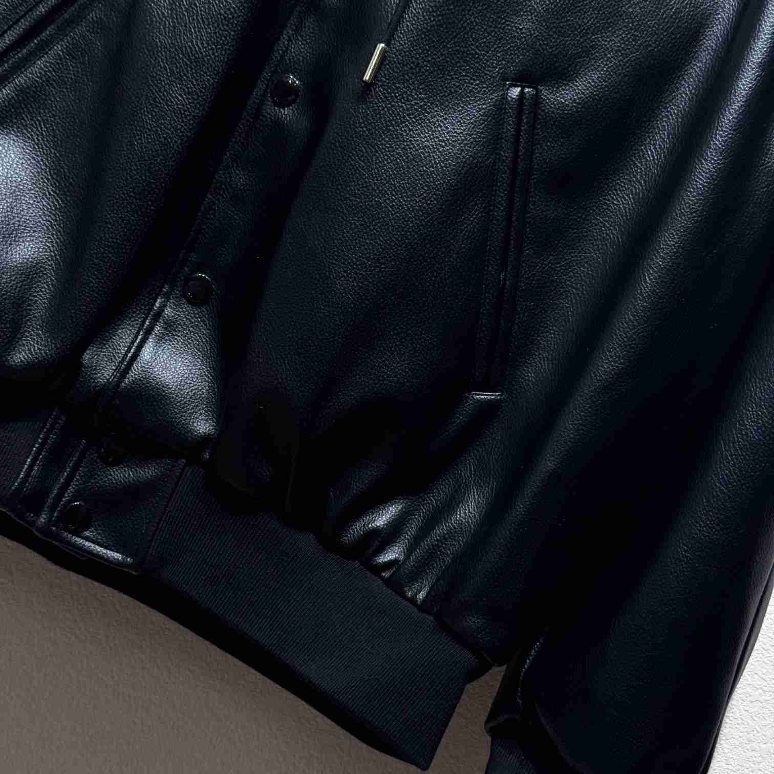 Celine Hooded Leather Jacket - EUR FASHION