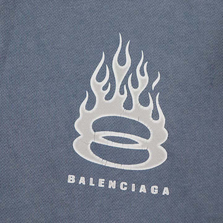 Balenciaga Burning Unity Distressed Hoodie - EUR FASHION