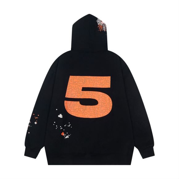 Sp5der Nocturnal Highway Cotton Hoodie - EUR FASHION