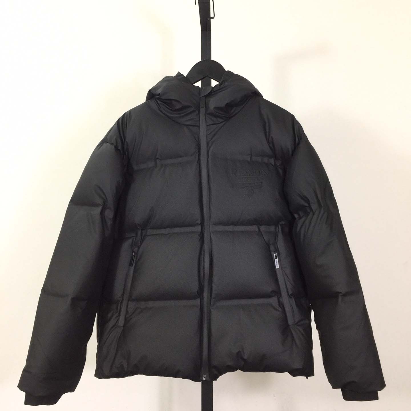 Prada Black Hooded Puffer Jacket - EUR FASHION