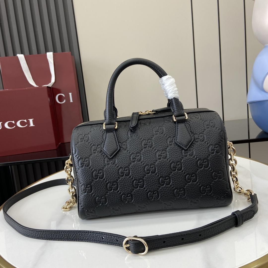 Gucci GG Emblem Small Top Handle Bag - EUR FASHION