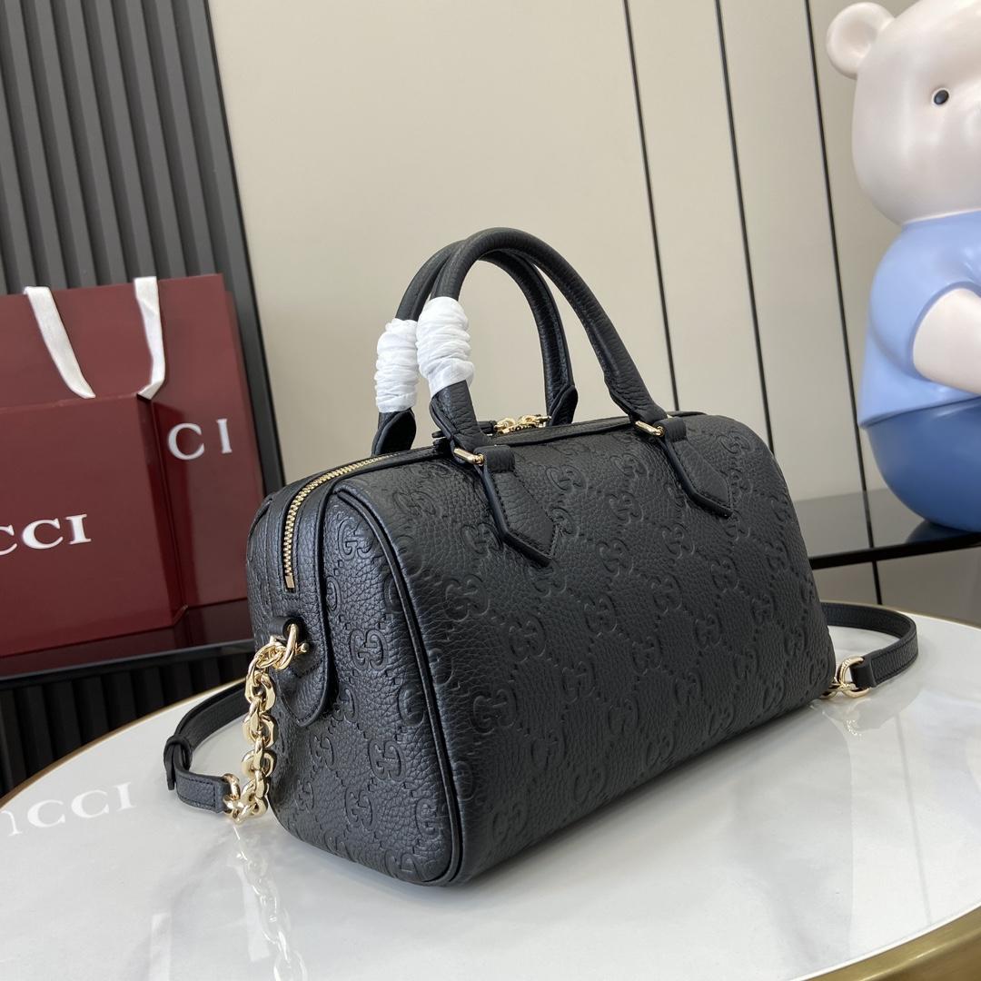 Gucci GG Emblem Small Top Handle Bag - EUR FASHION