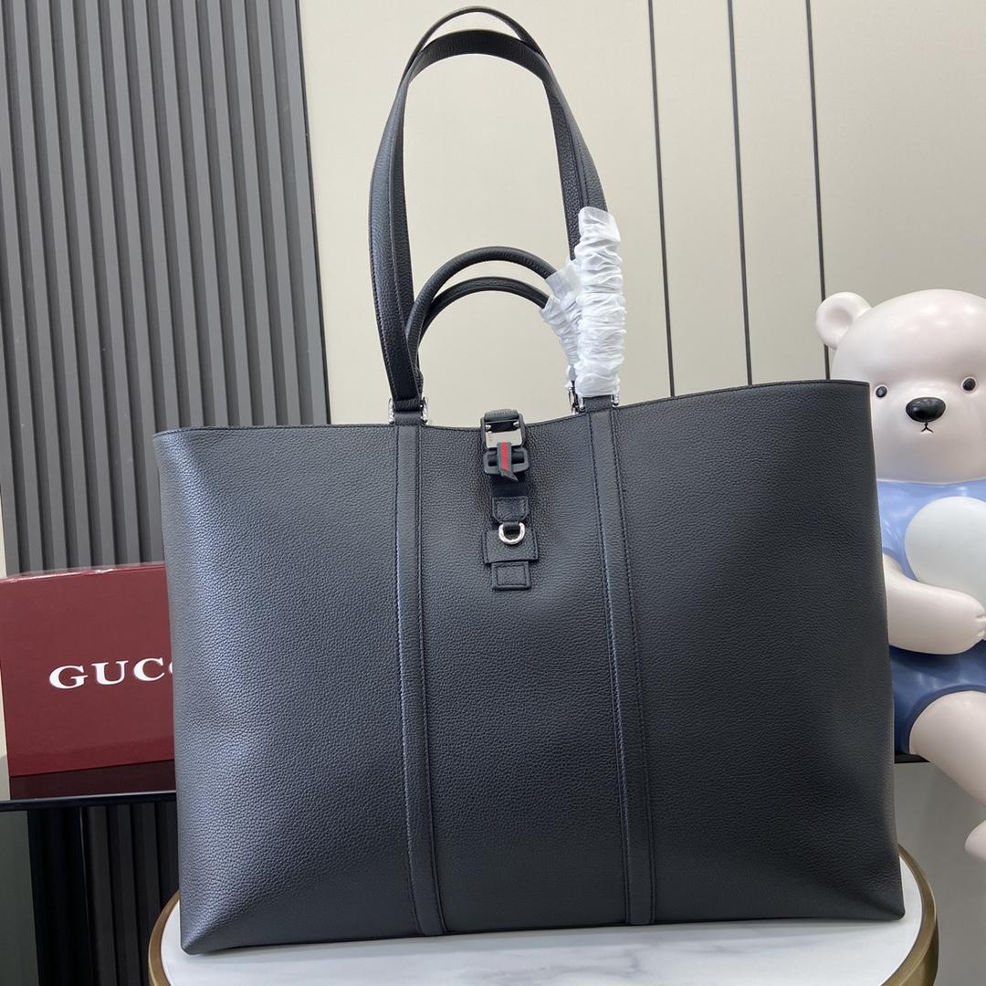 Gucci Large Tote Bag With Web - EUR FASHION