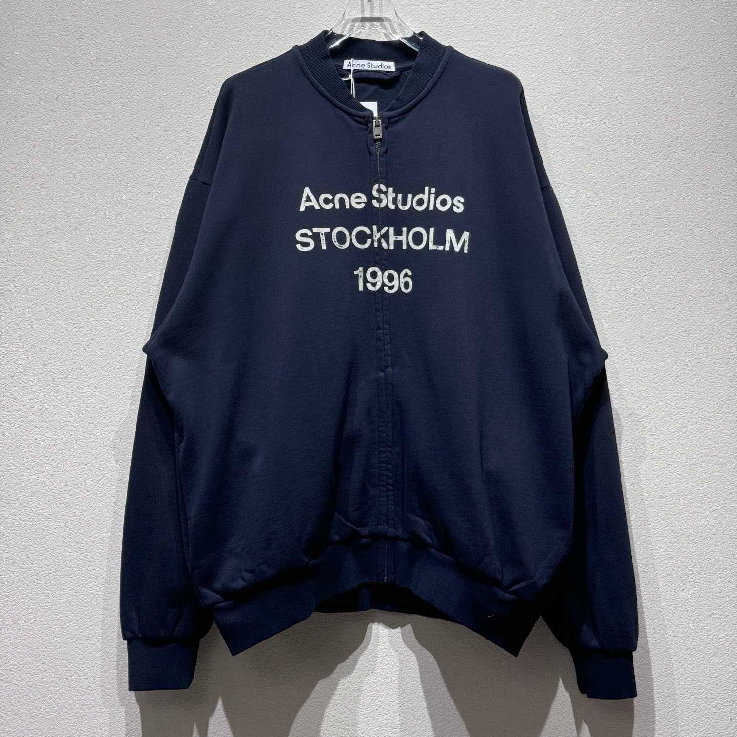 Acne Studios Zip Sweater Logo - EUR FASHION