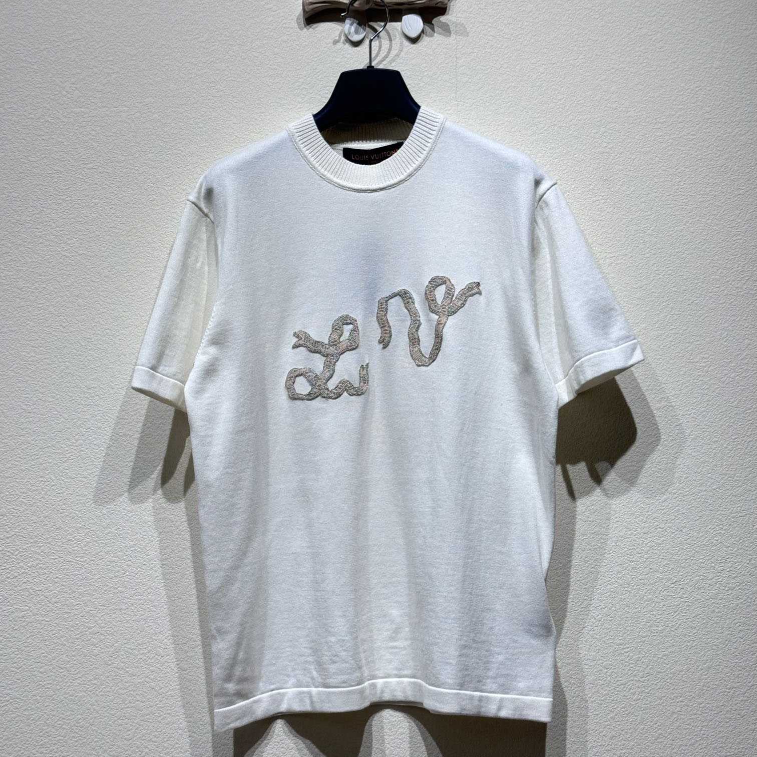 Louis Vuitton Embellished Short-Sleeved Cotton Crewneck   - EUR FASHION