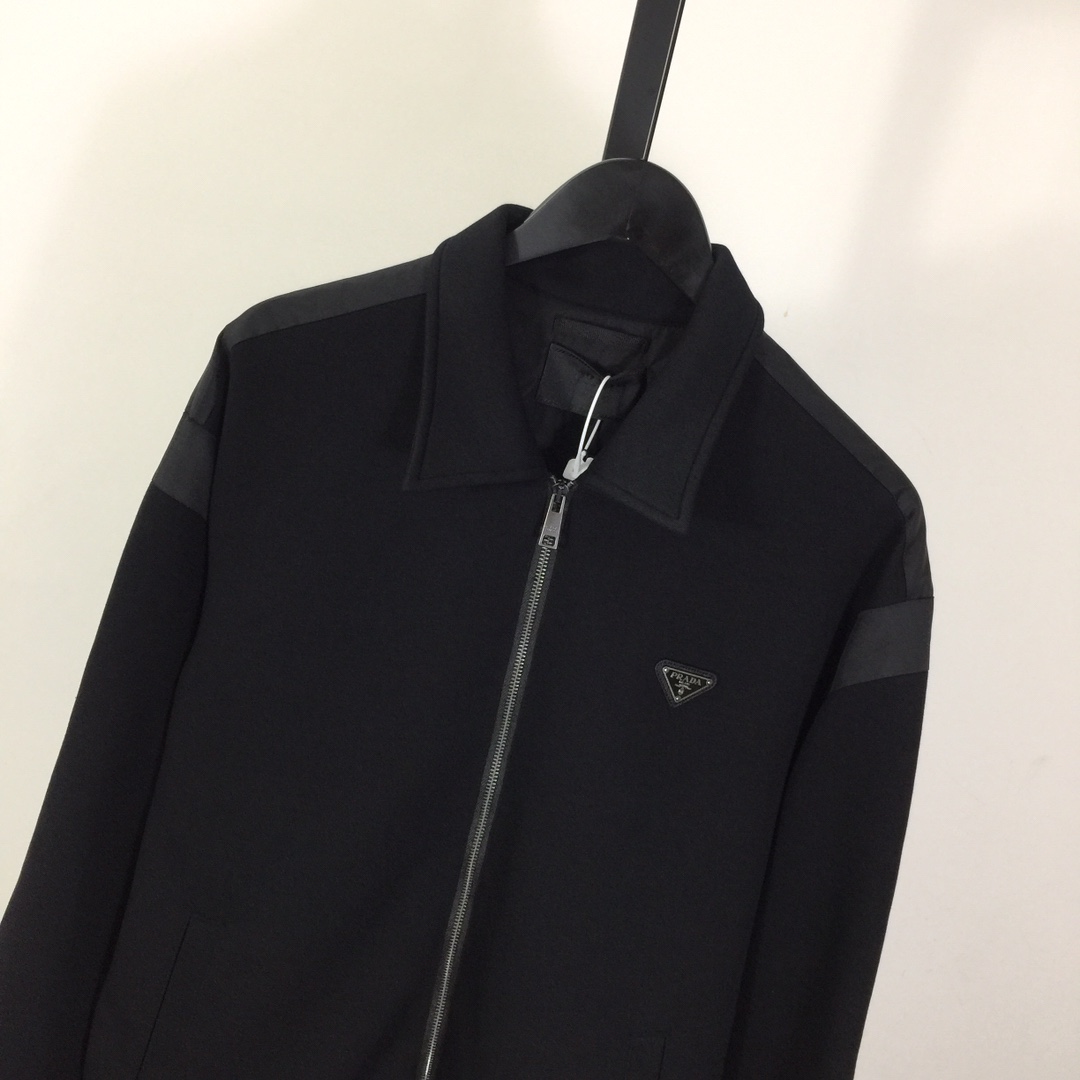 Prada Technical Fleece Cardigan With Duchesse Details - EUR FASHION