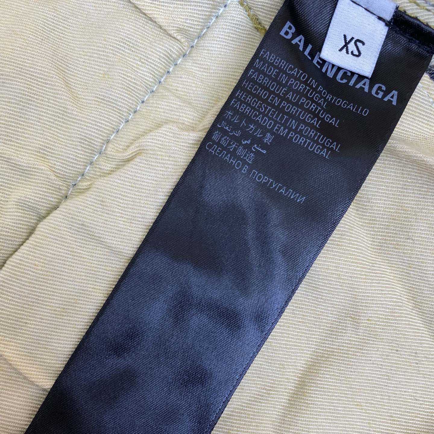 Balenciaga Flared Cargo Pants In Blue - EUR FASHION